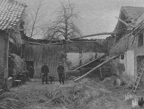 Ingestorte shuur Nieuwstad 1929